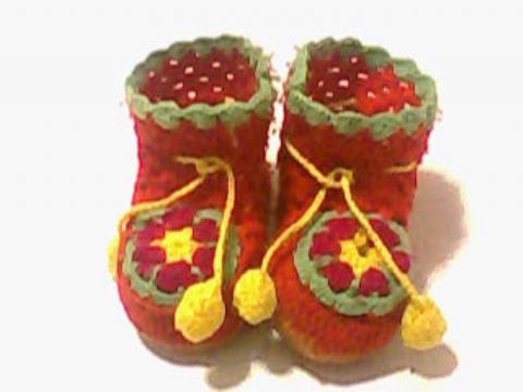 Hand Made Baby`S Shoes